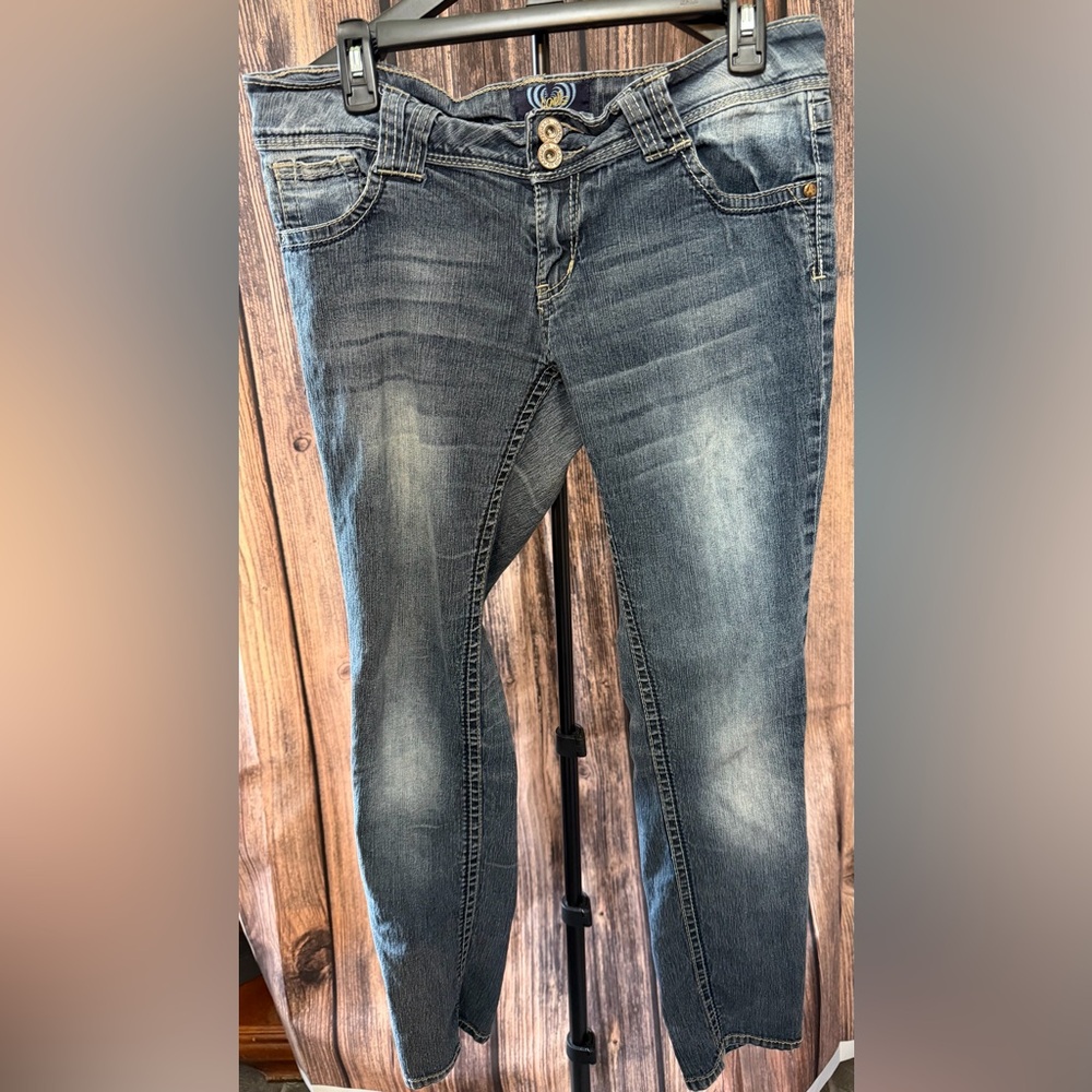 Angels Women’s Skinny Jeans - Dark Faded Blue